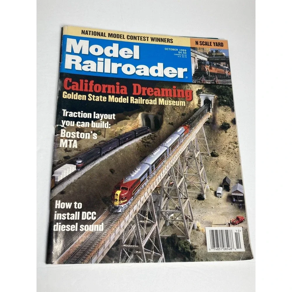 VTG  Model‎ Railroader Magazine 1999 October and December Issues Model Trains